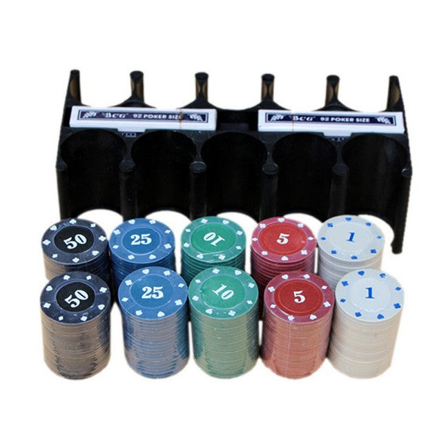 Set De Poker Complex Cu 200 De Jetoane Include 2 Seturi De Carti, Texas Hold`Em Set, Portabil, Cutie Depozitare - vivimall.ro