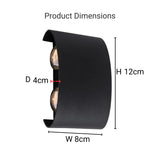 Fantas Aplica Led De Exterior Si Interior, 4 Surse X, Ip65, Metalic - vivimall.ro