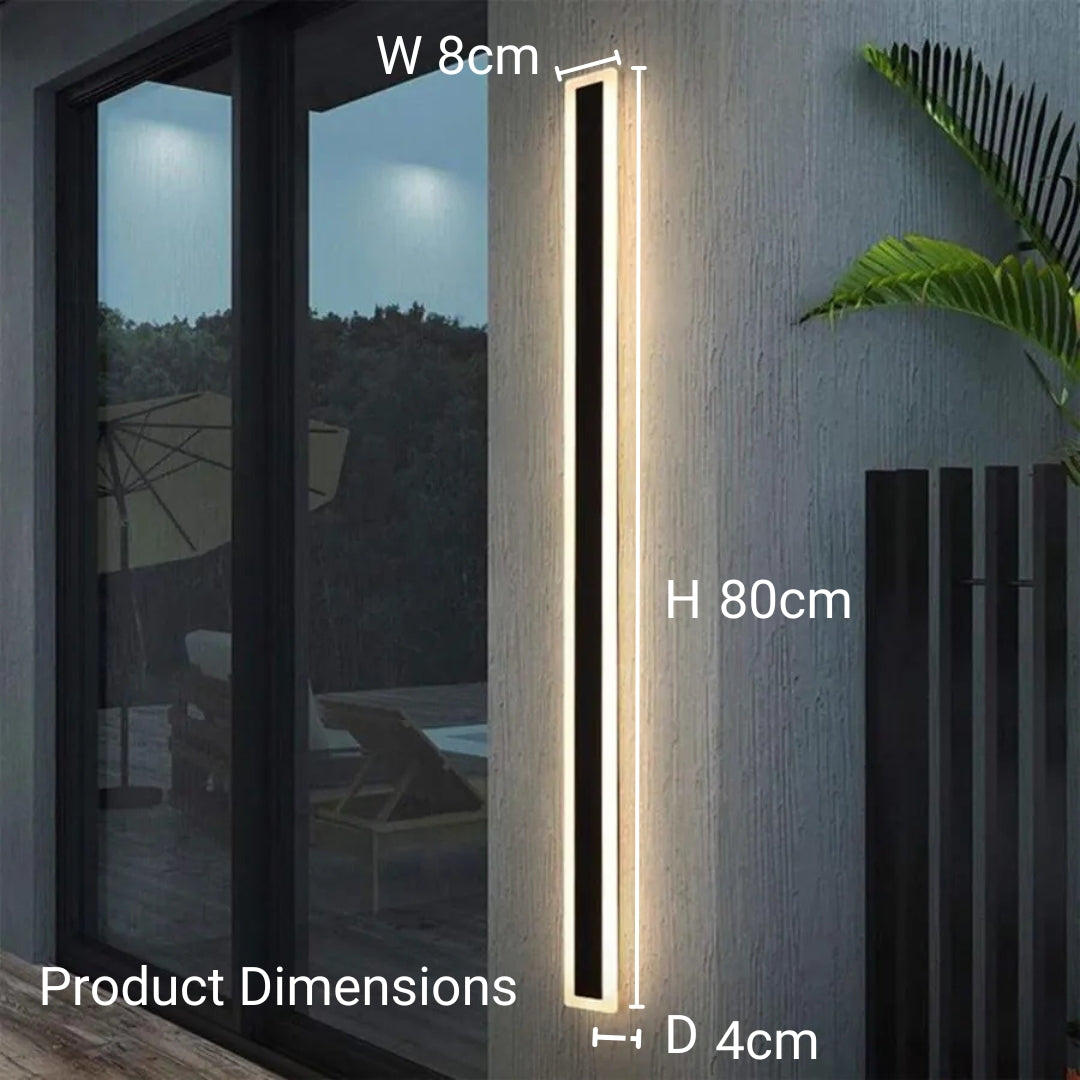 Aplica Led De Exterior Mack, Ip65, Metal, Liniar - vivimall.ro