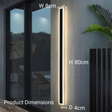 Aplica Led De Exterior Mack, Ip65, Metal, Liniar - vivimall.ro