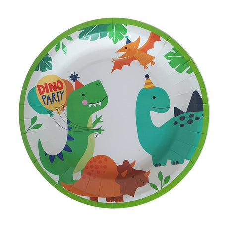 Set 10 Farfurii De Carton Happy Birthday, 23 Cm, Tematica Aniversare - vivimall.ro