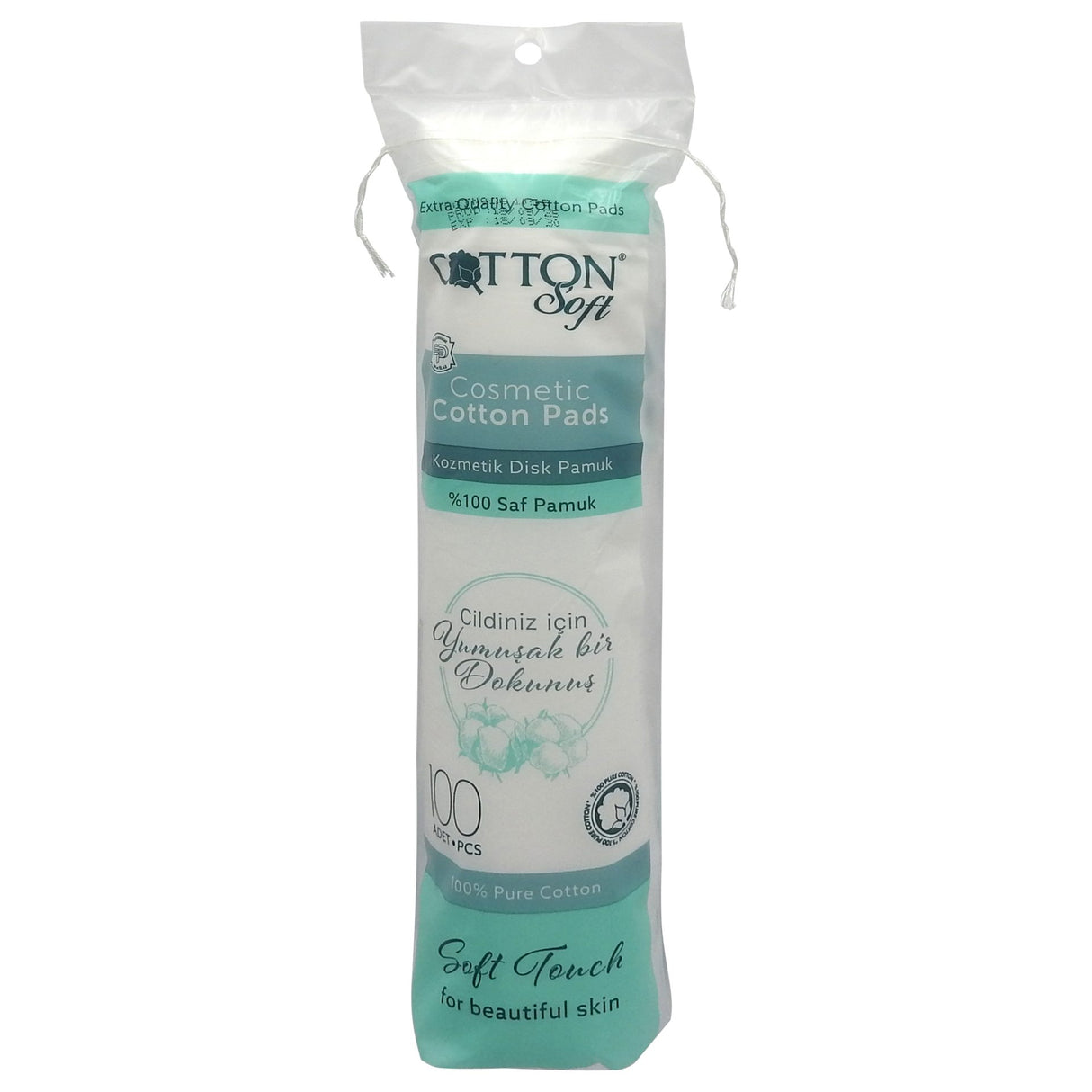 Dischete, Soft Touch, Demachiante 100 buc Cotton