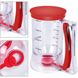 Dispenser De Aluat Pentru Prajituri, Din Plastic, Maner Cu Arc, 900 Ml, 18.5 X 11 Cm, Rosu - vivimall.ro