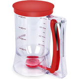 Dispenser De Aluat Pentru Prajituri, Din Plastic, Maner Cu Arc, 900 Ml, 18.5 X 11 Cm, Rosu - vivimall.ro