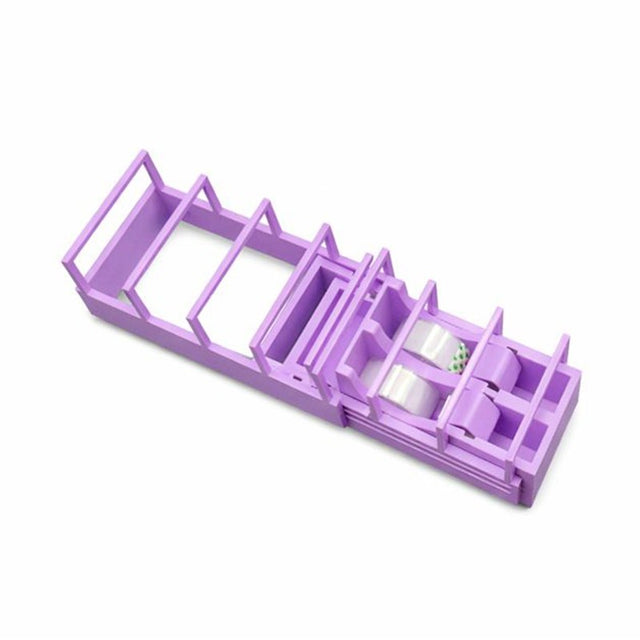 Dispenser de Banda Adeziva, Vivimall, Suport pentru Banda Adeziva pentru Birou, Scoala, din Plastic, 15,5 x 7,7 x 7,4 cm, Violet - vivimall.ro