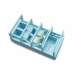 Dispenser de Banda Adeziva, Vivimall, Suport pentru Banda Adeziva pentru Birou, Scoala, din Plastic, 15,5 x 7,7 x 7,4 cm, Albastru deschis - vivimall.ro