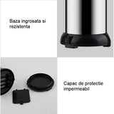 Dispenser Pentru Sapun Lichid/Dezinfectant, Cu Senzor Infrarosu De Miscare, Din Otel Inoxidabil, 250 Ml, 19 X 11 Cm, Gri - vivimall.ro