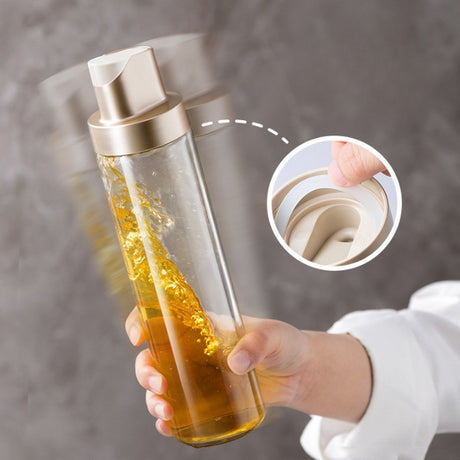 Dispenser Pentru Ulei, Deschidere Si Inchidere Automata A Rezervorul, Cu Inductie Gravitationala, 500 Ml, 26.1X6.2X6.2Cm, Gri - vivimall.ro