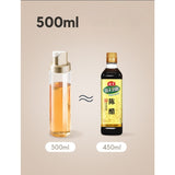 Dispenser pentru Ulei, Vivimall, Deschidere si Inchidere Automata a Rezervorul, cu Inductie Gravitationala, 500 ml, 26.1x6.2x6.2cm, Gri - vivimall.ro