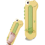 Dispozitiv de Masurat Talpa Piciorului pentru Bebelusi, Vivimall, 9-24, Model Dinozaur, Galben