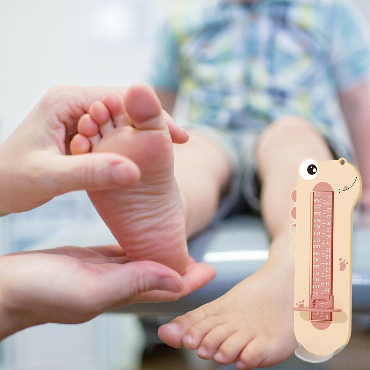 Dispozitiv De Masurat Talpa Piciorului Pentru Bebelusi, Model Dinozaur
