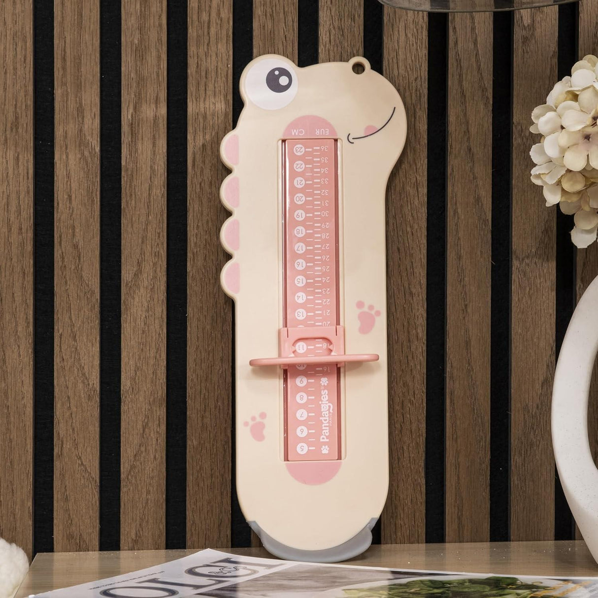 Dispozitiv De Masurat Talpa Piciorului Pentru Bebelusi, Model Dinozaur