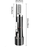 Dispozitiv Electric de Curatare Solzi Peste, Flippy, din Otel Inoxidabil, 28 x 5 cm, Negru - vivimall.ro