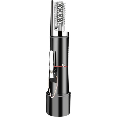 Dispozitiv Electric de Curatare Solzi Peste, Flippy, din Otel Inoxidabil, 28 x 5 cm, Negru - vivimall.ro