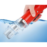 Dispozitiv Electric de Curatare Solzi Peste, Flippy, din Otel Inoxidabil, 28 x 5 cm, Rosu - vivimall.ro