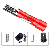 Dispozitiv Electric de Curatare Solzi Peste, Flippy, din Otel Inoxidabil, 28 x 5 cm, Rosu - vivimall.ro