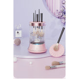 Dispozitiv Portabil Curățare Pensule Machiaj  Roz | GlamSonic - vivimall.ro