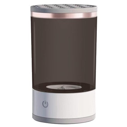 Dispozitiv Portabil de Curatare a Pensulelor de Machiaj, Vivimall, Potrivit pentru Pensule de Diferite Dimensiuni, 5V, 7000RPM, Vibratii Sonice, USB, Alb/Negru, 9x9x16 cm - vivimall.ro