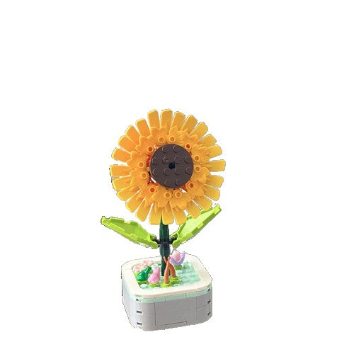 Set De Constructie Floarea Soarelui In Ghiveci, 4 Ani, Ornament Creativ