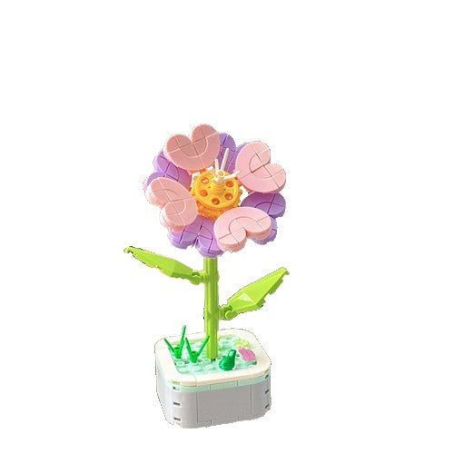 Set De Constructie Floare In Ghiveci, 4 Ani, Ornament Creativ