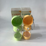 Sticla Animale, Vivimall, Portabila, pentru Hrana si Apa, din ABS, 400 ml/182 ml, 25.5 x 8 x 9 cm, Verde - vivimall.ro