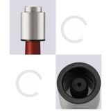 Dop de Etansare a Sticlei de Sampanie, Vivimall, Data Etansare, Reutilizabil, Usor de Depozitat si Folosit, 4.5 x 4.5 x 8 cm, Gri - vivimall.ro