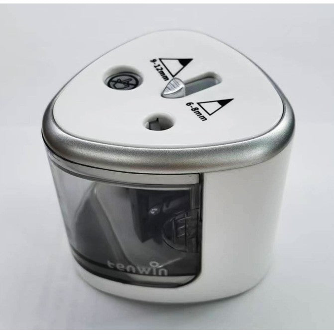 Ascutitoare Electrica cu 2 Gauri, Vivimall, Gri, Baterii 4 x AA (neincluse), 7.5 x 7.5 x 7.5 cm, Gri