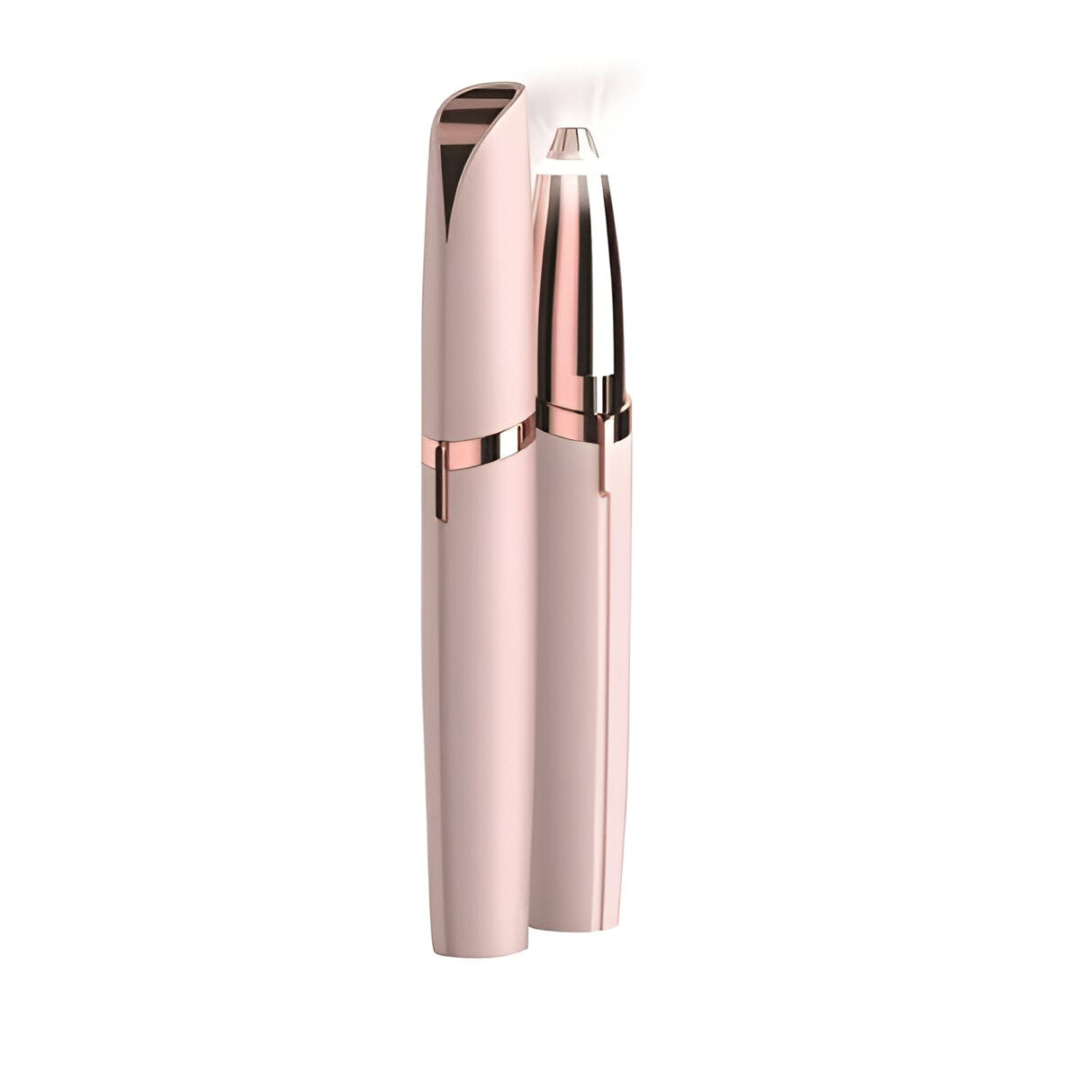 Epilator de Sprancene, Vivimall, Aparat de Tuns Facial sub Forma de Creion, Portabil, Alimentare cu Baterii, 13x1.5cm, Roz - vivimall.ro