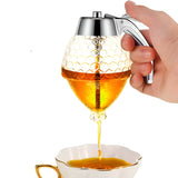 Dozator De Miere, Dispenser Fara Picurare, Borcan Tip Fagure, Fara Scurgeri, Pentru Zahar Si Sirop, 15X8 Cm, Transparent - vivimall.ro