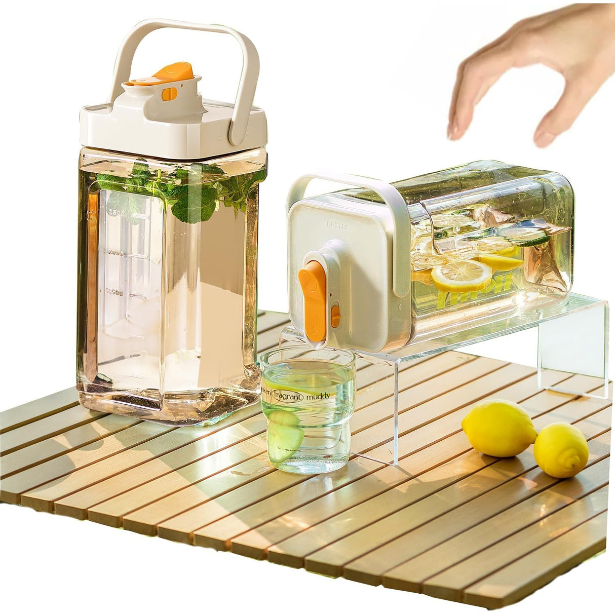 Dozator Portabil Pentru Bauturi 3.5 Litri, Capac Etans, Duza Deschidere/Inchidere, Recipent Din Plastic, Gradat, Filtru, Maner, 29.7 X 14.1 X 14.4 Cm, Pentru Diverse Bauturi, Alb - vivimall.ro