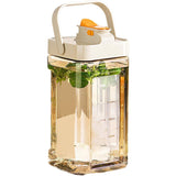 Dozator Portabil Pentru Bauturi 3.5 Litri, Capac Etans, Duza Deschidere/Inchidere, Recipent Din Plastic, Gradat, Filtru, Maner, 29.7 X 14.1 X 14.4 Cm, Pentru Diverse Bauturi, Alb - vivimall.ro