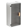 Organizator Cosmetice, Montare Pe Perete Fara Perforare, 36.5X10.9X20 Cm, Din Pp Si Abs, Alb-Negru, Usa Transparenta - vivimall.ro