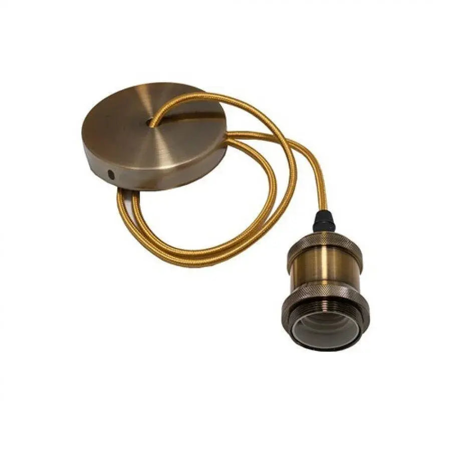 Lustra Antichizata, 1*E27, Metal - vivimall.ro