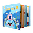 Carte Educativa cu Stickere Reutilizabile, Flippy, Quiet Book Senzoriala cu Pagini Interactive , Joc Montessori, Seria ''In Jurul Lumii', Puzzle, Dezvolta Motricitatea Fina si Logica, Quiet Book pentru Invatare Timpurie, 3 ani, Multicolor - vivimall.ro