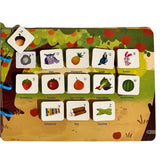 Pagini interactive Busy Book Flippy – animale de fermă și stickere Velcro reutilizabile, detaliu activitate