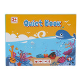 Quiet Book senzorial Flippy Lumea Acvatică, vedere frontală copertă, 10 pagini interactive pentru 3 ani+