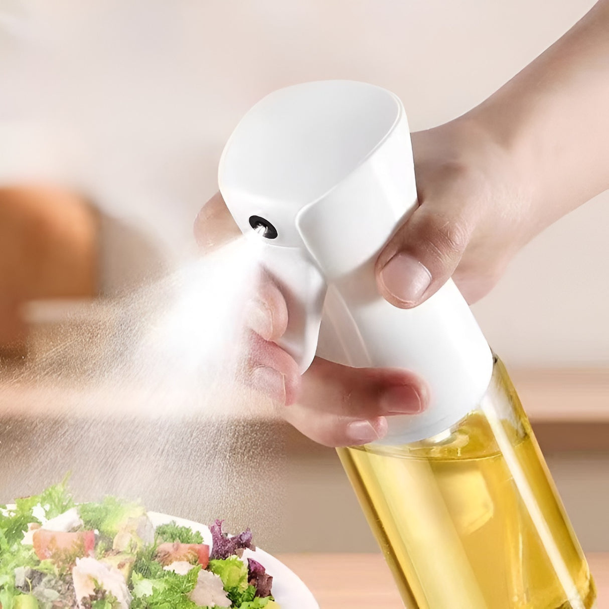 Pulverizator Pentru Ulei, Otet Sau Alte Lichide, Reincarcabil, Multifunctionale, Capacitatea 200 Ml, Material Plastic, Culoare - vivimall.ro
