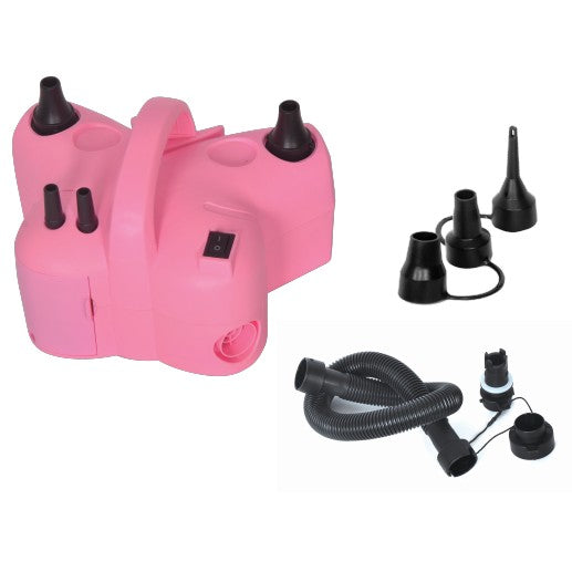 Pompa Electrica De Umflat Baloane, Cu Doua Iesiri, Accesorii Incluse, 220V, Putere 600W, Accesorii Petrecere