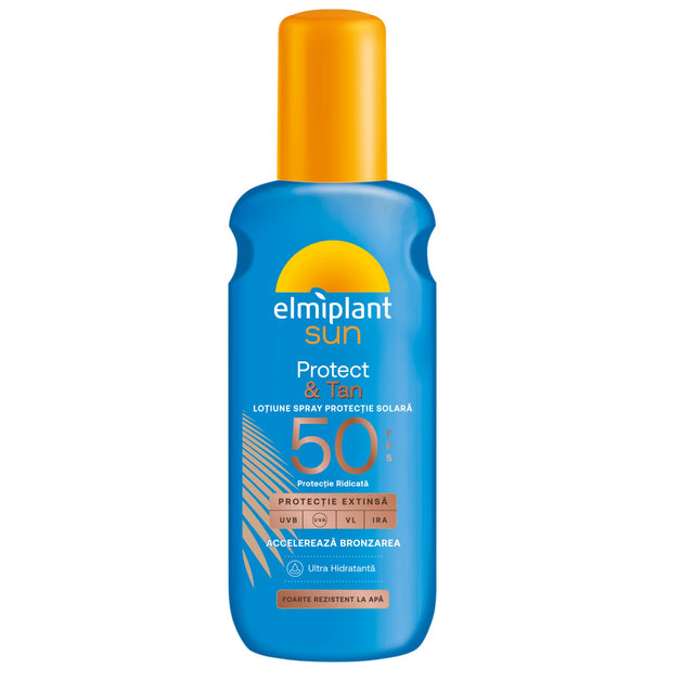 ELMI SUN MILK SPRAY TAN&PROT SPF50, 150ML - vivimall.ro