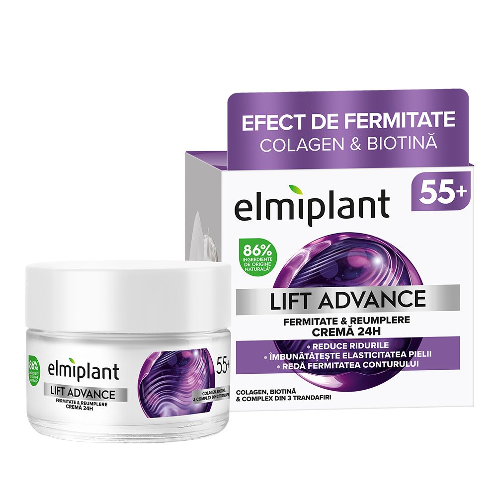 Crema de Zi, Elmiplant, Lift Advance 55+, 50 ml - vivimall.ro