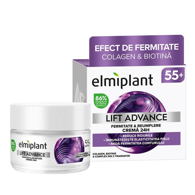 Crema de Zi, Elmiplant, Lift Advance 55+, 50 ml - vivimall.ro