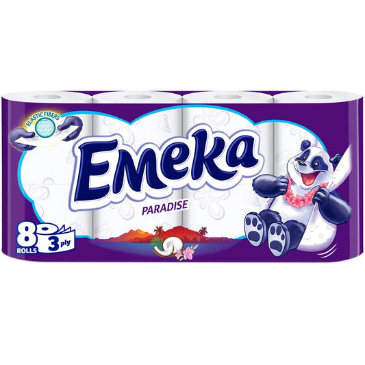 Emeka Hartie Igienica 8ROLE 3STRATURI Paradise