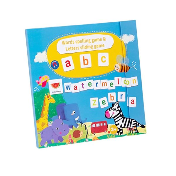 Carte magnetică Flippy alfabet englez Montessori pentru copii 3+ ani, vedere frontală, multicolor