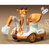 Excavator Electric, Pe 4 Roti Antiderapante, Cu Telecomanda, Brat Controlat Electric, Cu Telecomanda, +2 Ani - vivimall.ro