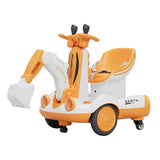 Excavator Electric, Pe 4 Roti Antiderapante, Cu Telecomanda, Brat Controlat Electric, Cu Telecomanda, +2 Ani - vivimall.ro