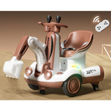 Excavator Electric, Pe 4 Roti Antiderapante, Cu Telecomanda, Brat Controlat Electric, Cu Telecomanda, +2 Ani - vivimall.ro