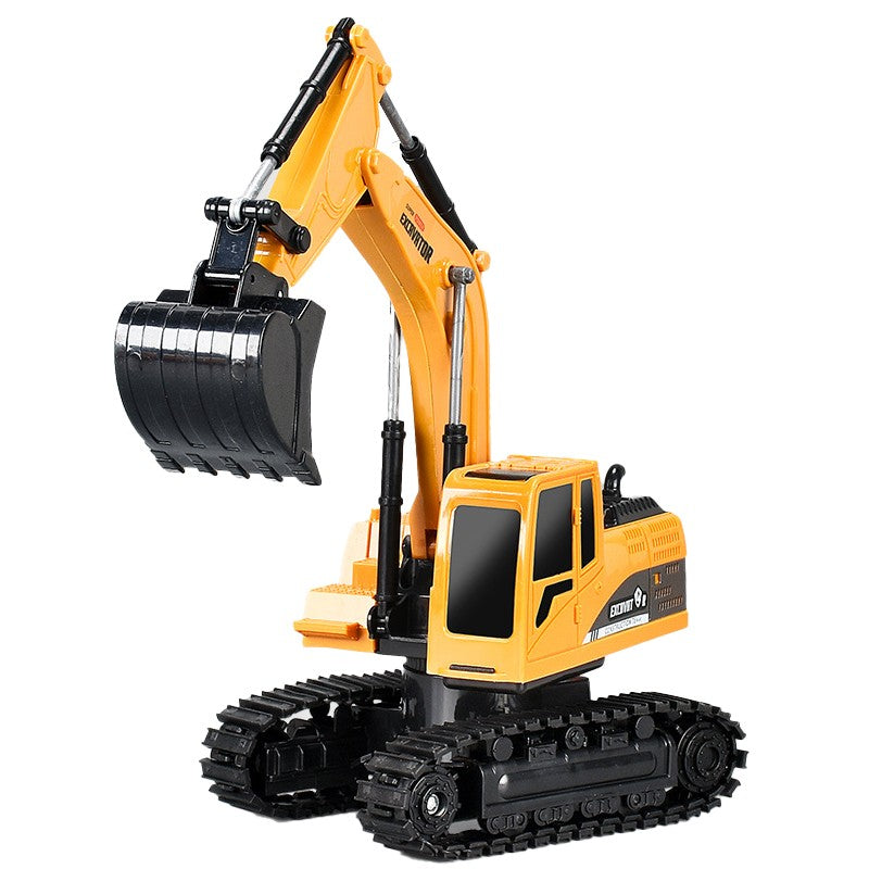 Excavator Jucarie Pentru Copii, Jucarie Excavator Cu Telecomanda, Jucarie De Constructie, Acumulator Cu Incarcare Usb