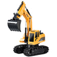 Excavator Jucarie pentru Copii, Vivimall, Jucarie Excavator cu Telecomanda, Jucarie de Constructie, Acumulator cu Incarcare USB, 23 x 22 x 9 cm, Portocaliu - vivimall.ro