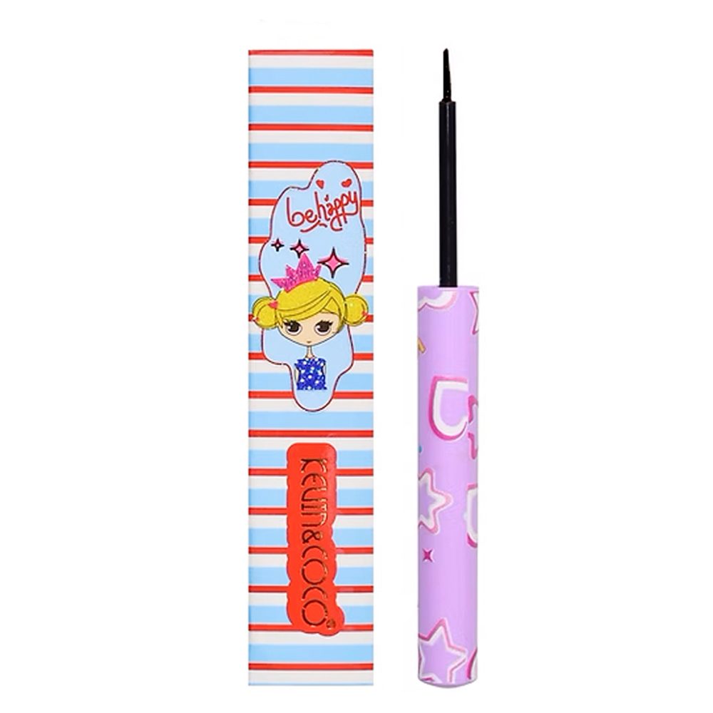 Tus Lichid pentru Ochi, Kevin&Coco, Eyeliner cu Pensula, 1.5 ml, Nuanta 1, Negru - vivimall.ro