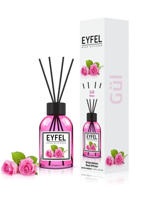 Eyfel Difuzor cu bețișoare — Trandafir, 120 ml - vivimall.ro